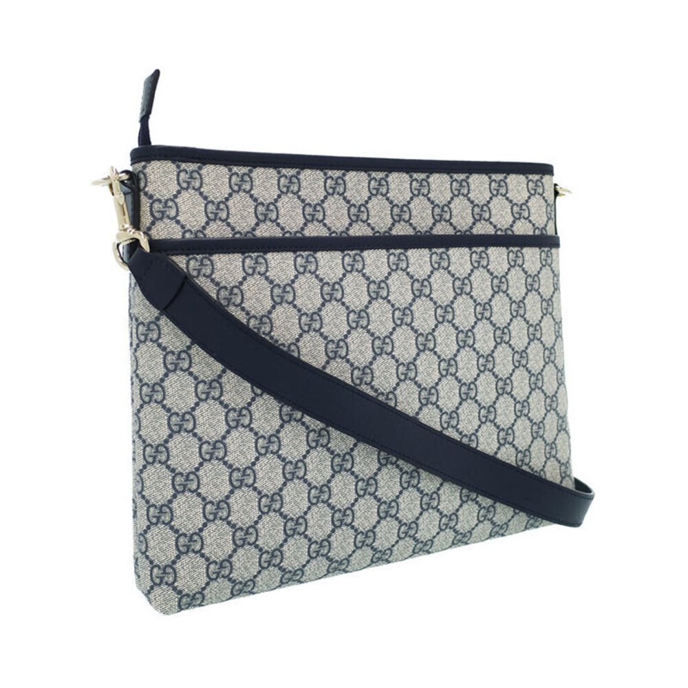 Gucci Brown Messenger Plus Monogram Flat Crossbody Bag GG